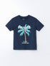 LC Waikiki Crew Neck Printed Boy's T-Shirt